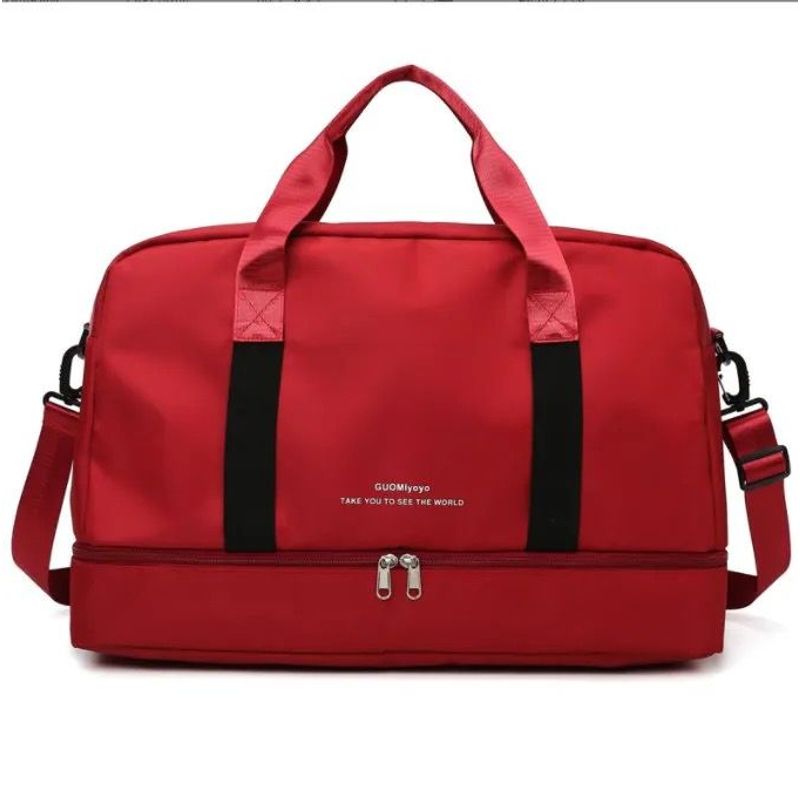 GENERICO - Bolso De Viaje Nylon Impermeable Con Compartimiento Para Zapatos