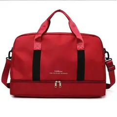 GENERICO - Bolso De Viaje Nylon Impermeable Con Compartimiento Para Zapatos