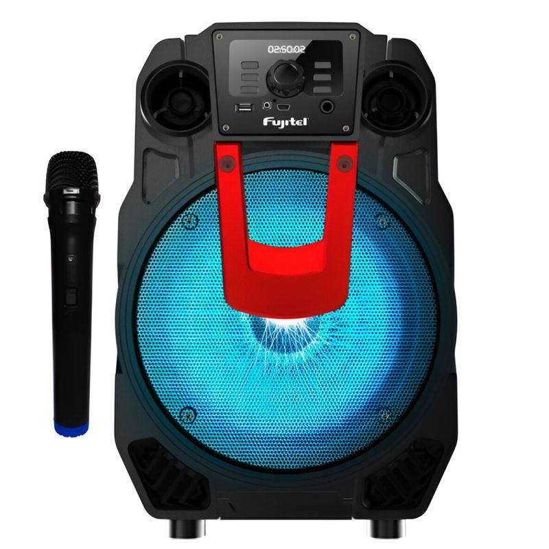 FUJITEL - Parlante Karaoke con Micrófono inalámbrico BT8L Recargable