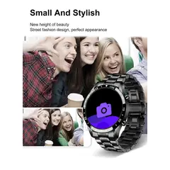 LIGE - Smartwatch sport Acero Azul