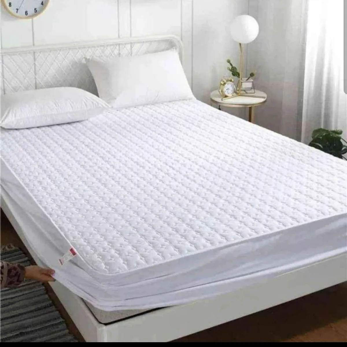 GENERICO - Cubre colchon 100% Impermeable Super King Turquesa