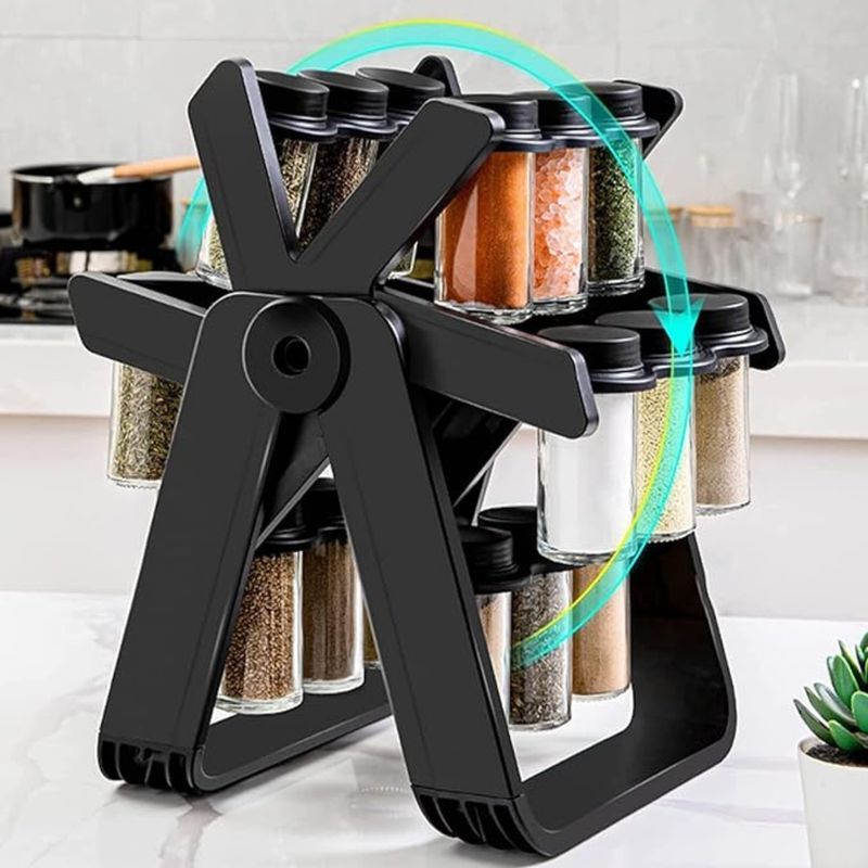 MOVI - Organizador Giratorio de Condimentos con 18 Frascos