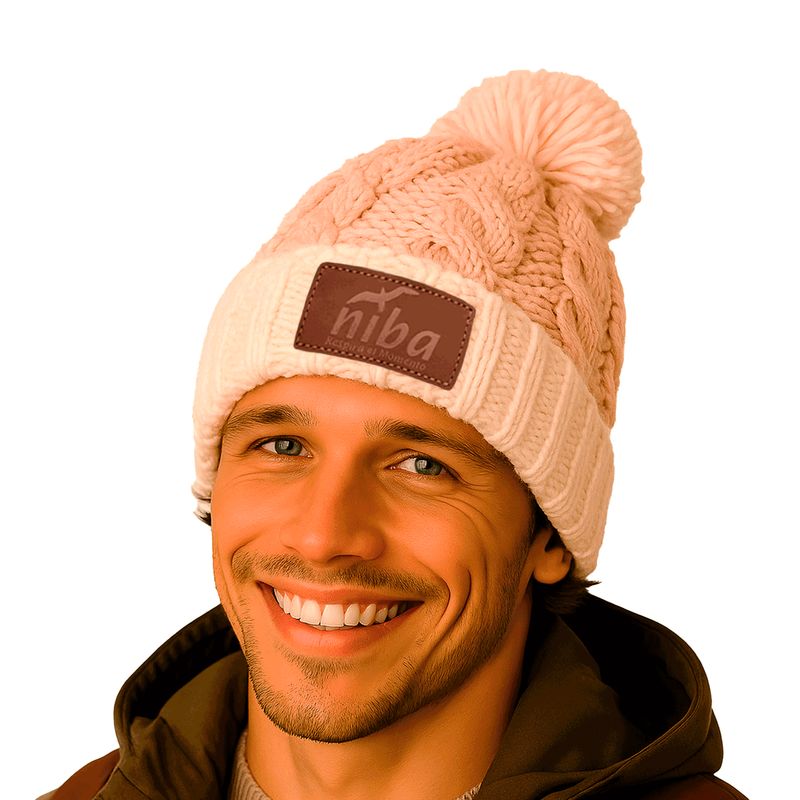 NIBA - Gorro Hombre Radal Blanco Beige Niba