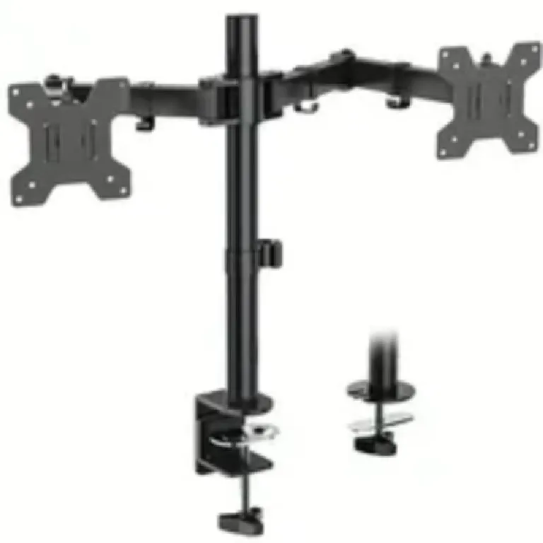 ESHOPANGIE Brazo Soporte Doble Para 2 Monitores Base Escritorio