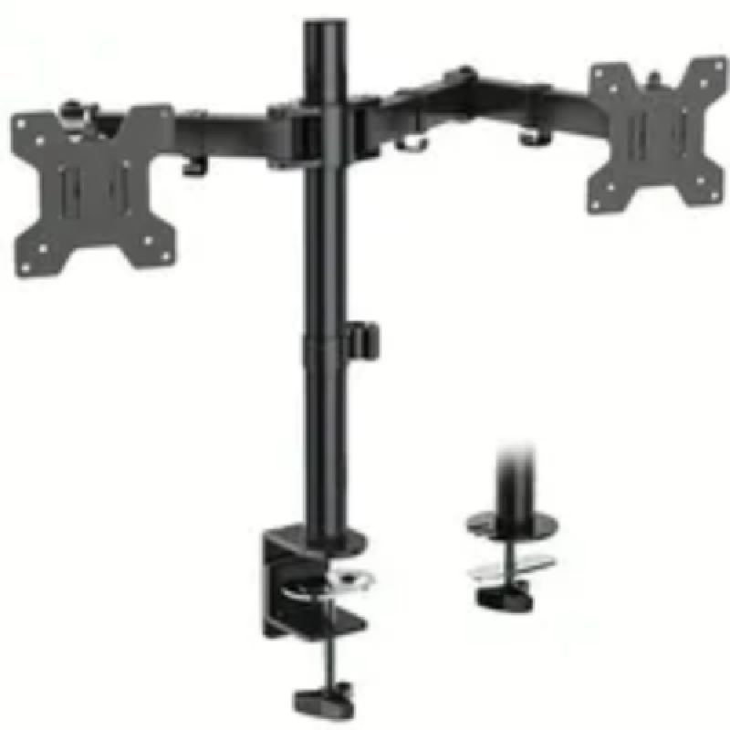ESHOPANGIE - Brazo Soporte Doble Para 2 Monitores Base Escritorio
