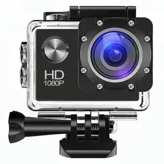 GENERICO - CÁMARA DEPORTIVA FULL HD 1080P LENTE 140° IMPERMEABLE HASTA 30 METROS