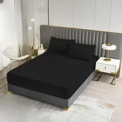 GENERICO - Cubre colchon 100% Impermeable 1.5 plazas Negro…