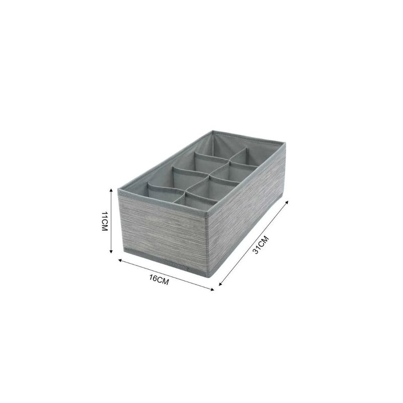 GENERICO - ORGANIZADOR DE ROPA INTERIOR 8 COMPARTIMENTOS 31CM