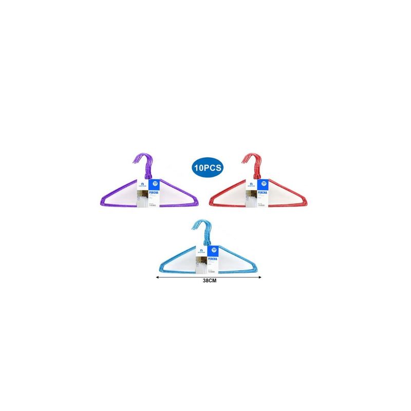 GENERICO - JUEGO DE PERCHA 10PCS 38CM