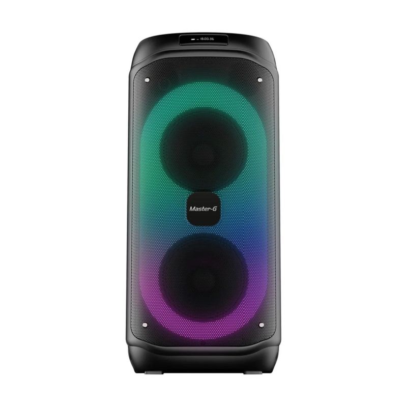 MASTER G - Parlante Bluetooth Karaoke 60W RGB Negro Raptor Master-G
