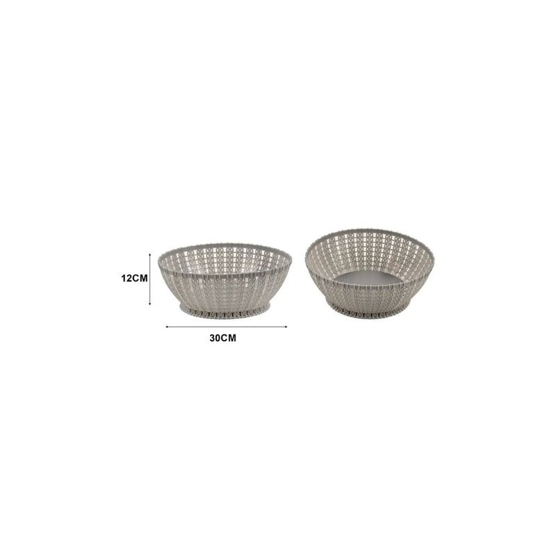 GENERICO - CESTA DE PLASTICO MULTIFUNCIONAL 30X12CM