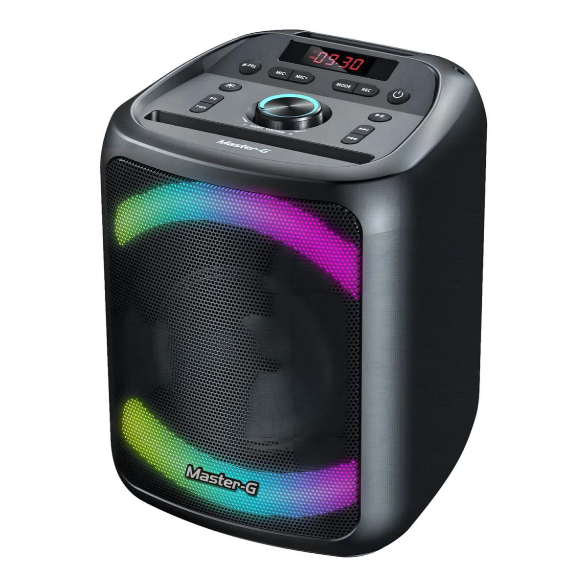 MASTER G - Parlante Bluetooth Portatil 15W Karaoke LED Cypher Master-G