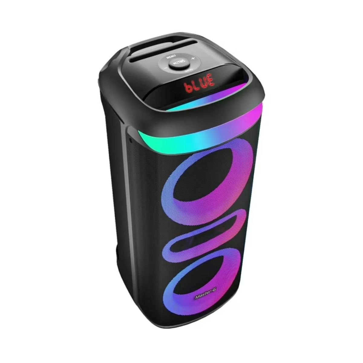 MASTER G - Parlante Bluetooth Portatil 60W Karaoke LED Zeus