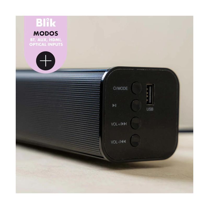 BLIK - Barra De Sonido 24W Bluetooth Negro Surreal24 Blik