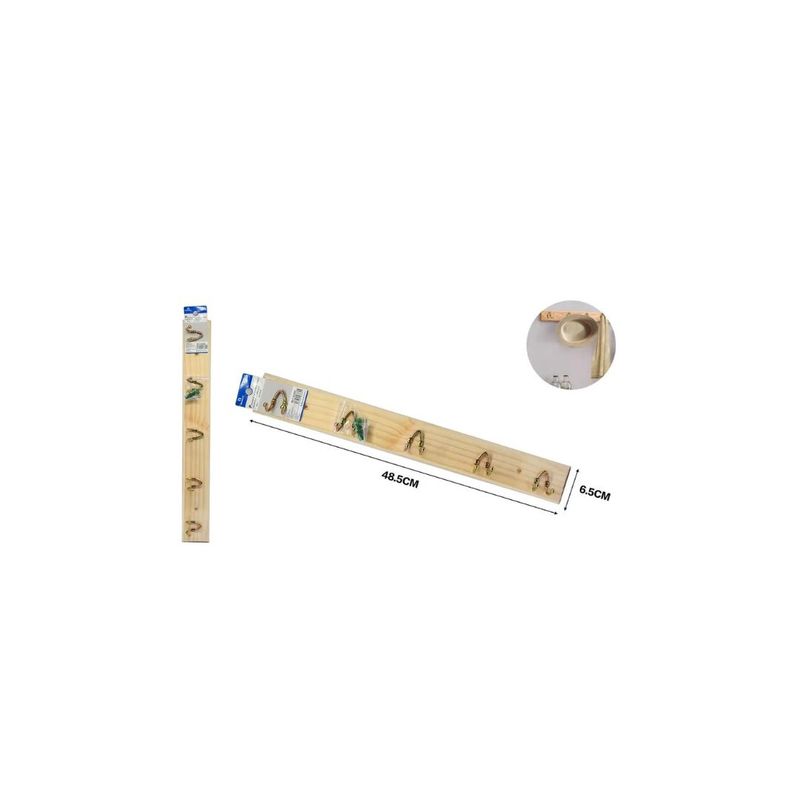 GENERICO - PERCHA DE MADERA 48CM