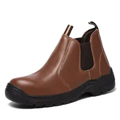 BLWOENS - Zapatos de trabajo de Seguridad para hombres - Café