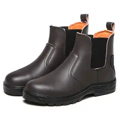 BLWOENS - Zapatos de trabajo de Seguridad para hombres - Café