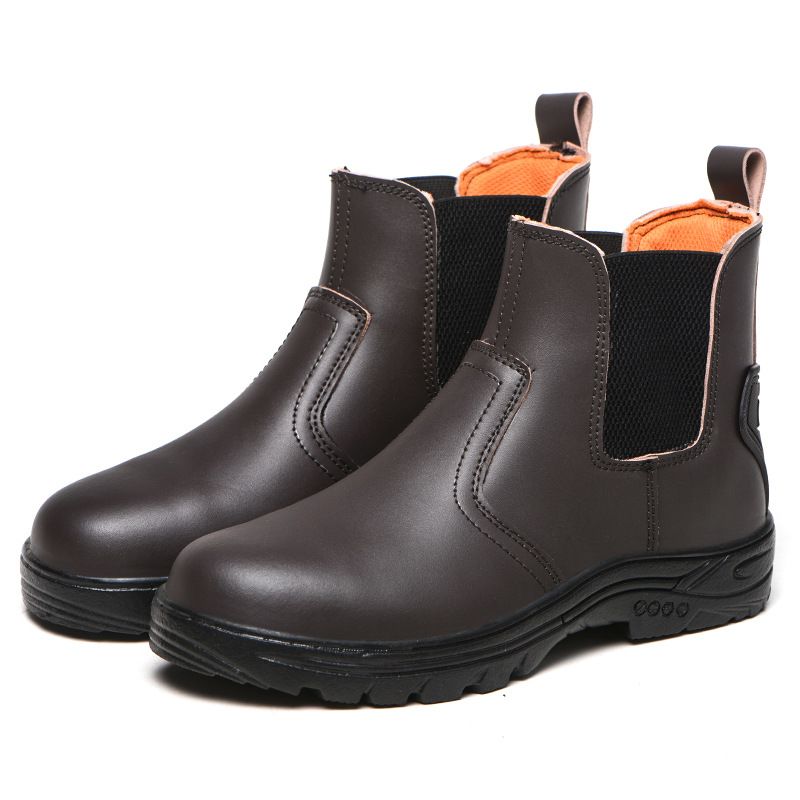 BLWOENS - Zapatos de trabajo de Seguridad para hombres - Café