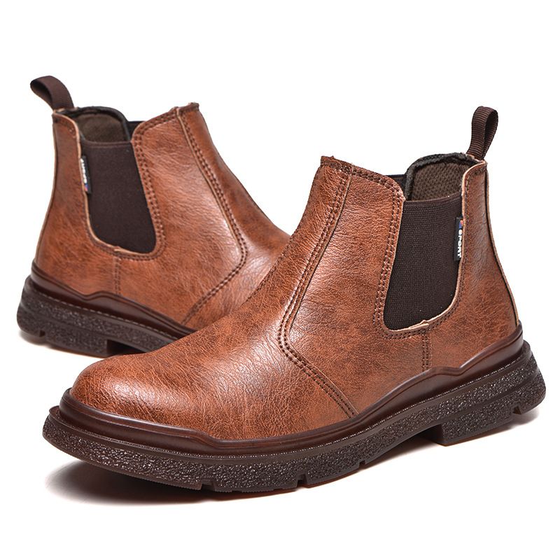 BLWOENS - Zapatos de trabajo de Seguridad para hombres - Café