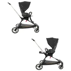 LUBABYCAS - Coche De Paseo 360° Reclinable Astra Negro