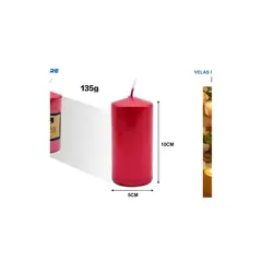 GENERICO - VELA PERFUMADA ROJA 135G 10CM
