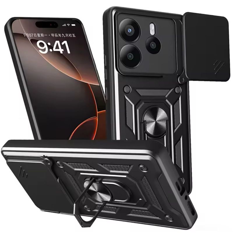 GENERICO - Carcasa Armor Con Anillo Para Xiaomi Note 14 5G