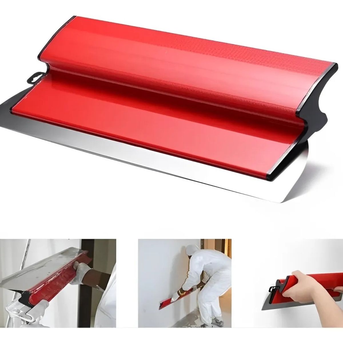 KUANGYE - Alisador De Yeso Inox, Flexible, Para Masilla, 25 Cm