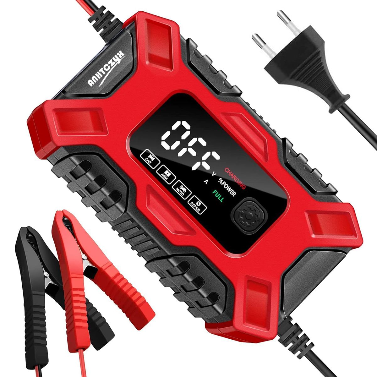 GENERICO - Cargador Automático de Batería de Coche 12V 6A Smart Fast