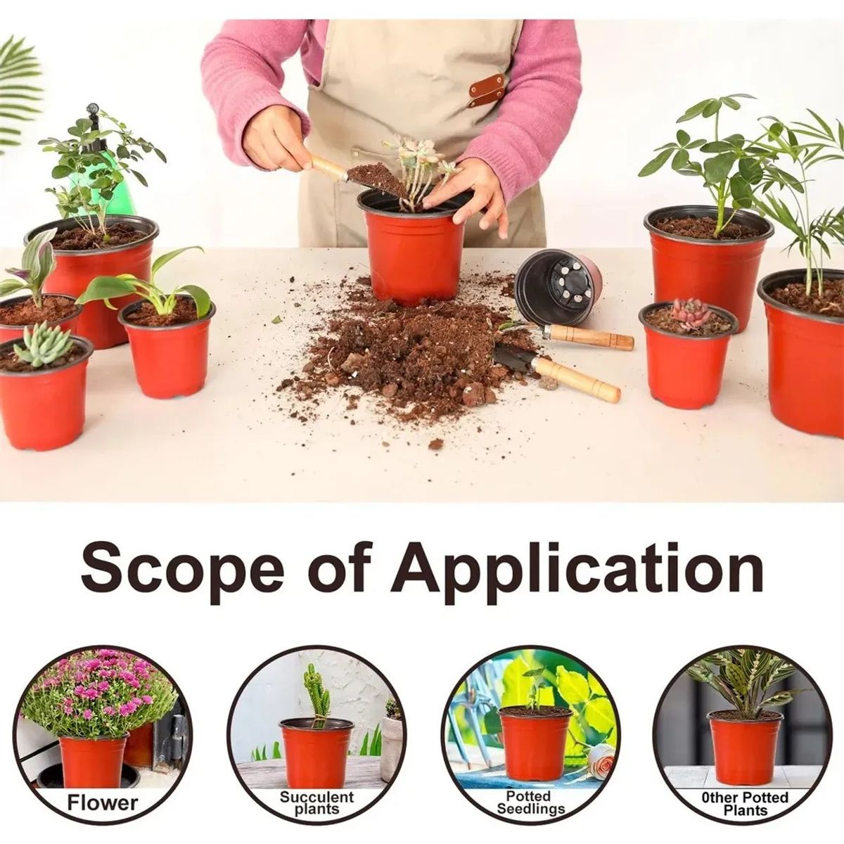 KUANGYE - X100 Molde Para Macetas Suculentas Maceteros Yeso Cemento