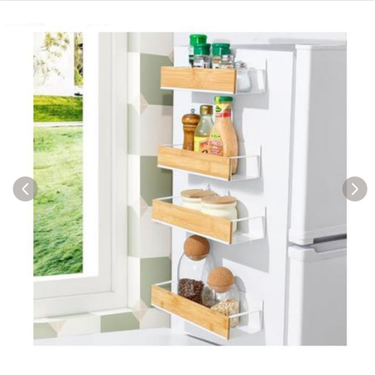 YOMYM - Especieros Para Cocina Magnético Estante De Especias 4 piezas