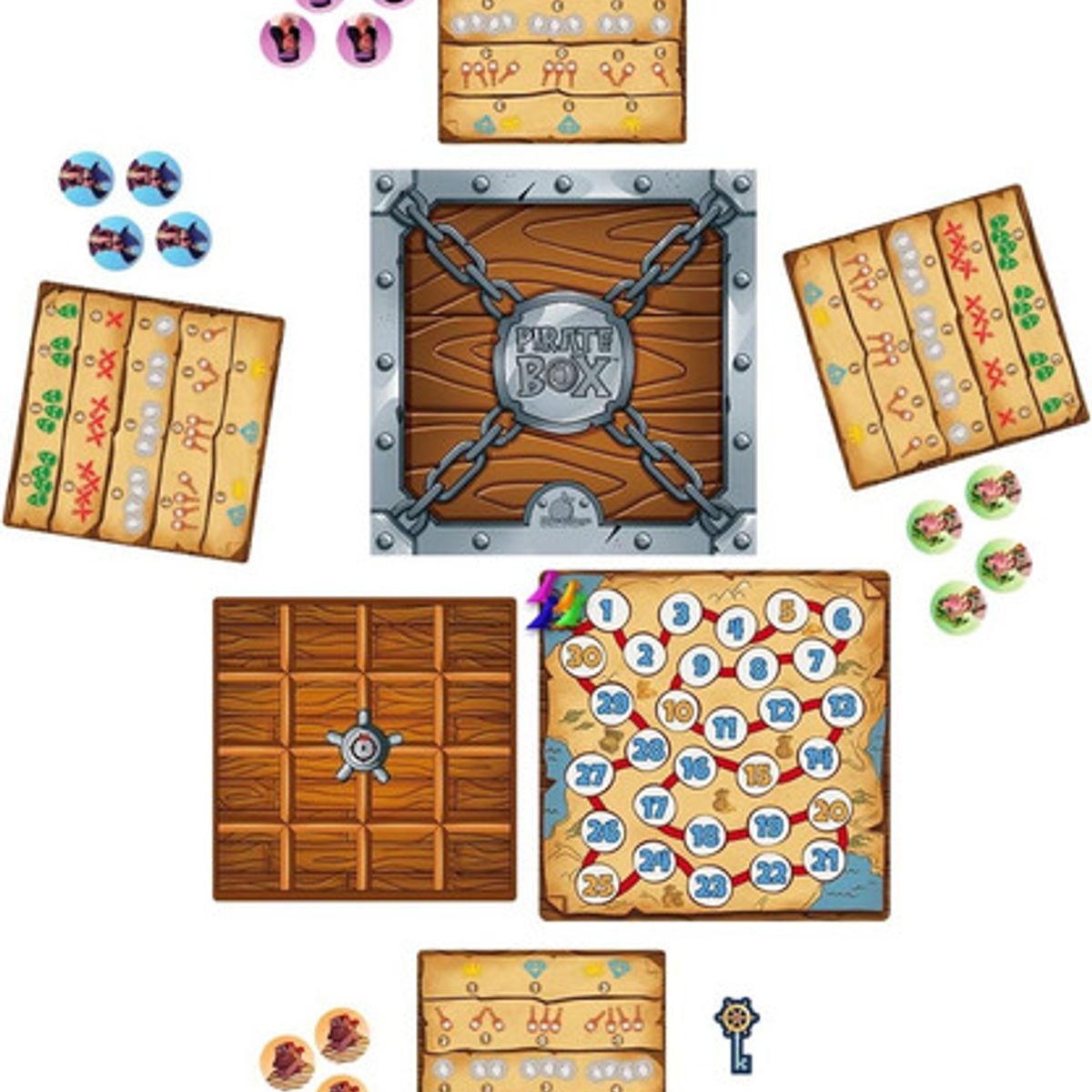 BLUE ORANGE - Devir Pirate Box Juego de Mesa