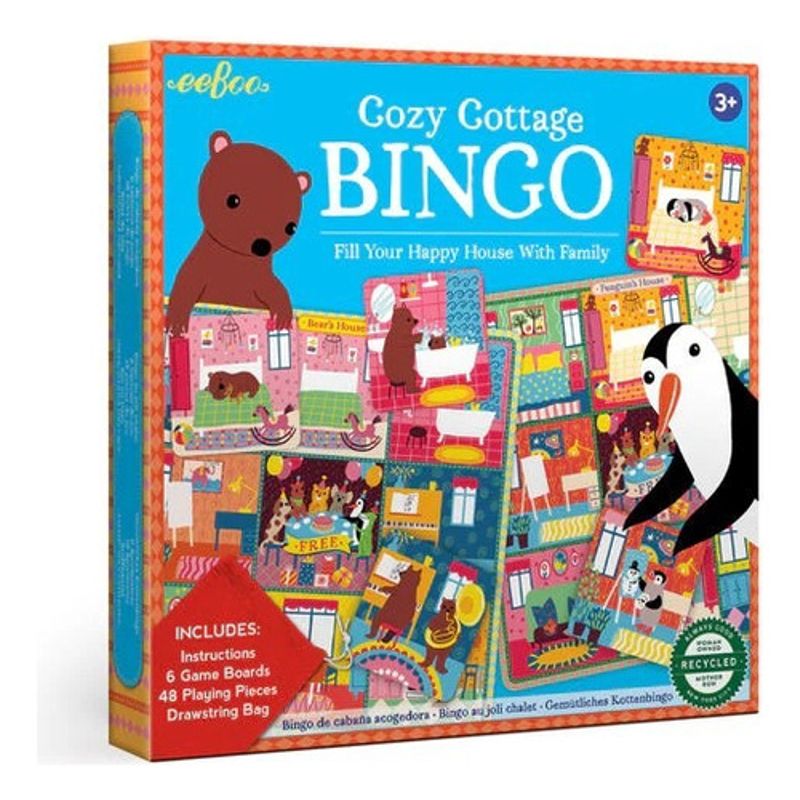 GENERICO - Eeboo Bingo Cozy Cottage Cabaña Acogedora