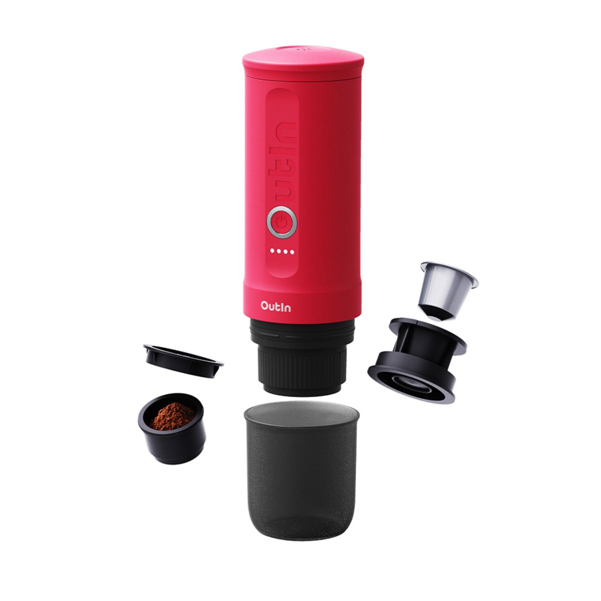 Máquina de espresso portátil Outin Nano Rojo Carmesí, marca OUTIN - Foto 2