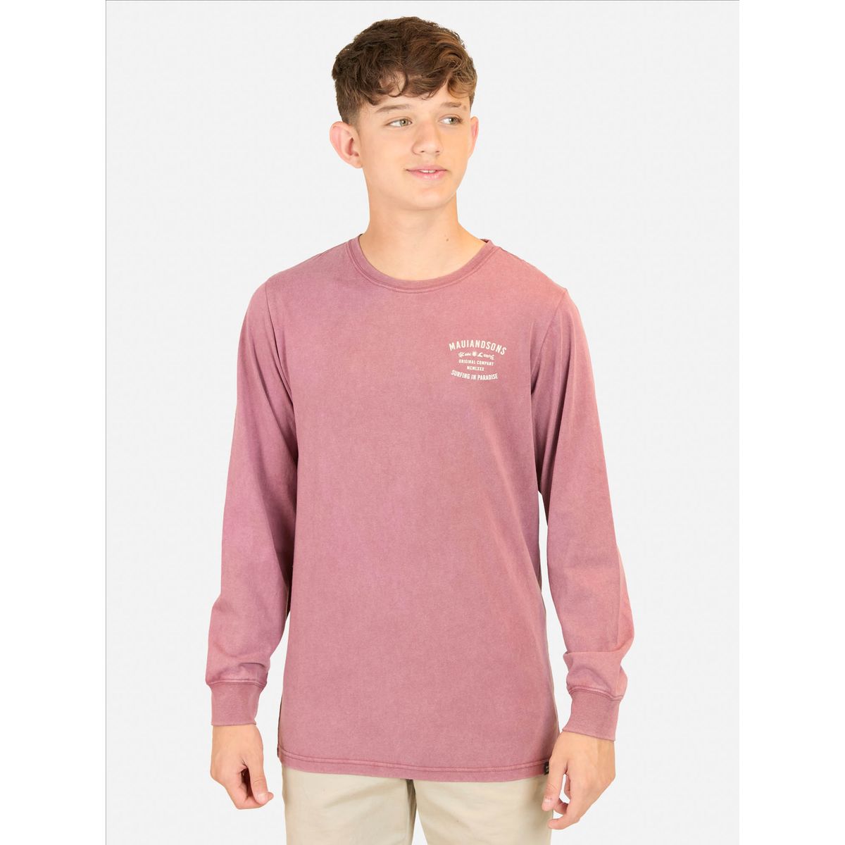 MAUI AND SONS - Polera ML Kona Heat Rojo Infantil Maui And Sons - Rojo