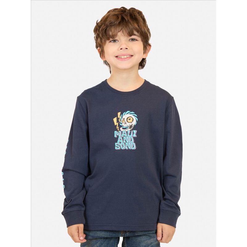 MAUI AND SONS - Polera ML Molten Swell Azul Infantil Maui And Sons - Azul