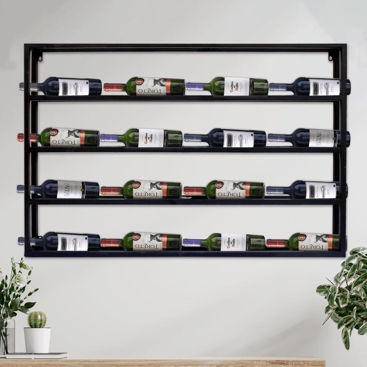GENERICO - Cava de Vinos Botellero Decorativo Organizador
