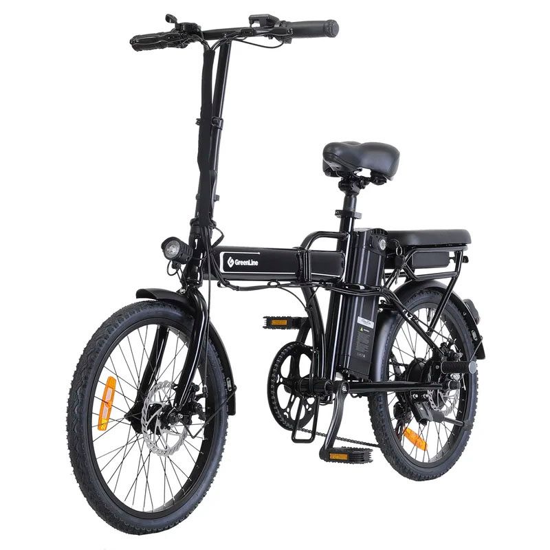 GREEN LINE - Bicicleta Eléctrica GREENLINE Modelo FL2 Color NEGRO