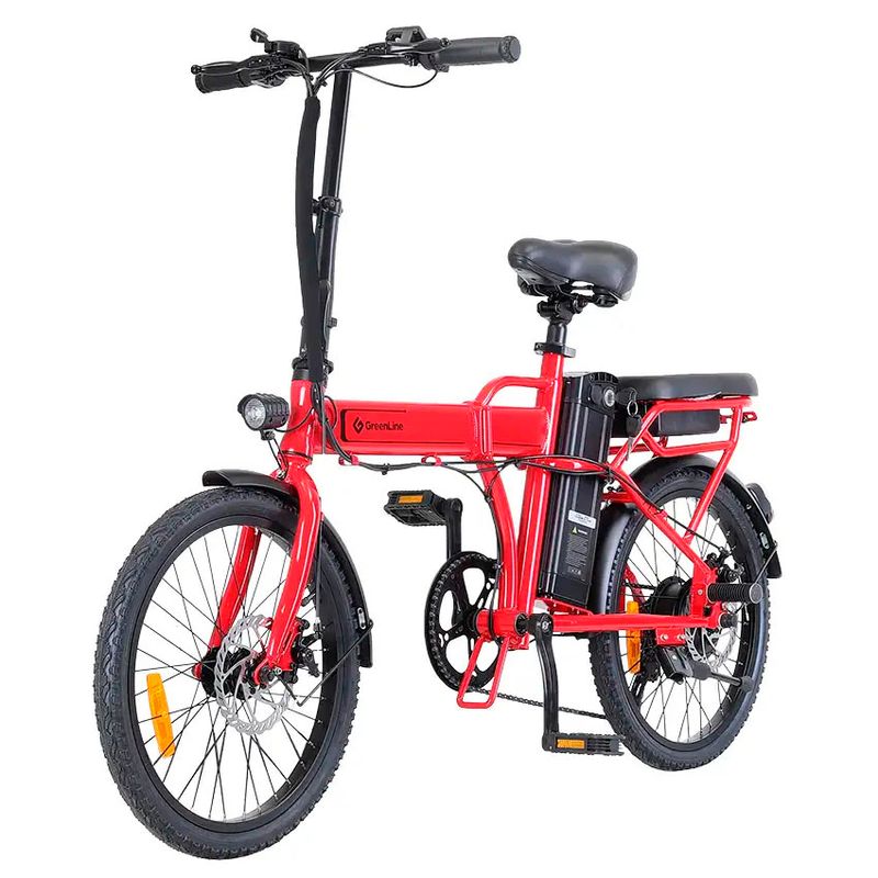 GREEN LINE - Bicicleta Eléctrica GREENLINE Modelo FL2 Color ROJO