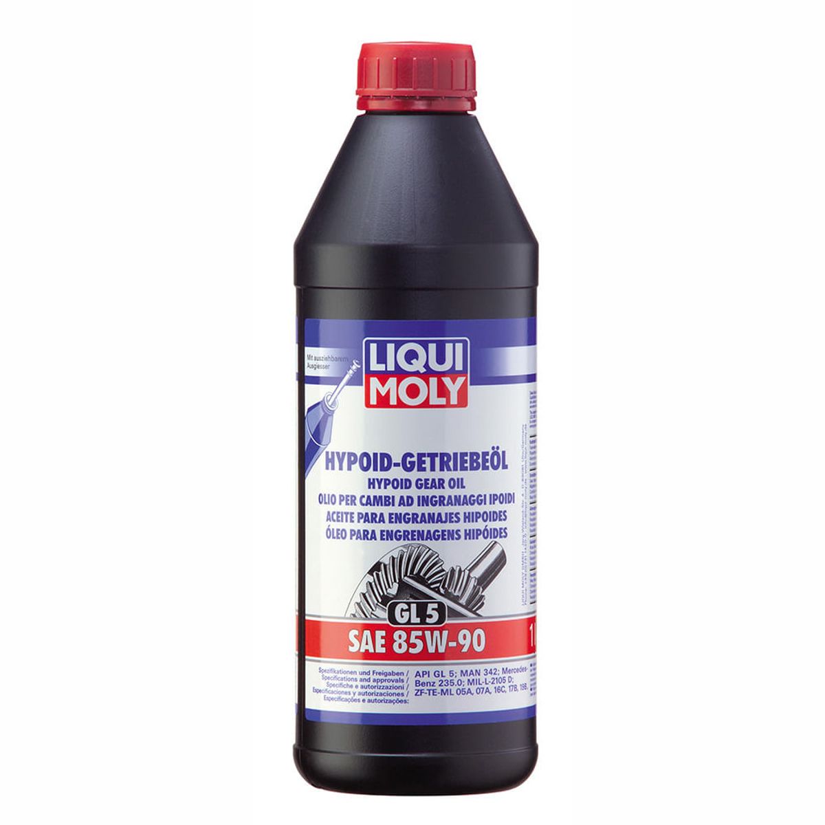 LIQUI MOLY - Aceite Liqui Moly Hypoid-Getriebeöl (GL 5) SAE 85W-90 1 lt