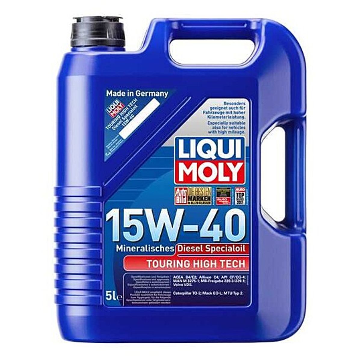 LIQUI MOLY - Aceite Liqui Moly Touring High Tech Diesel-Spezialöl 15W-40 5 lt