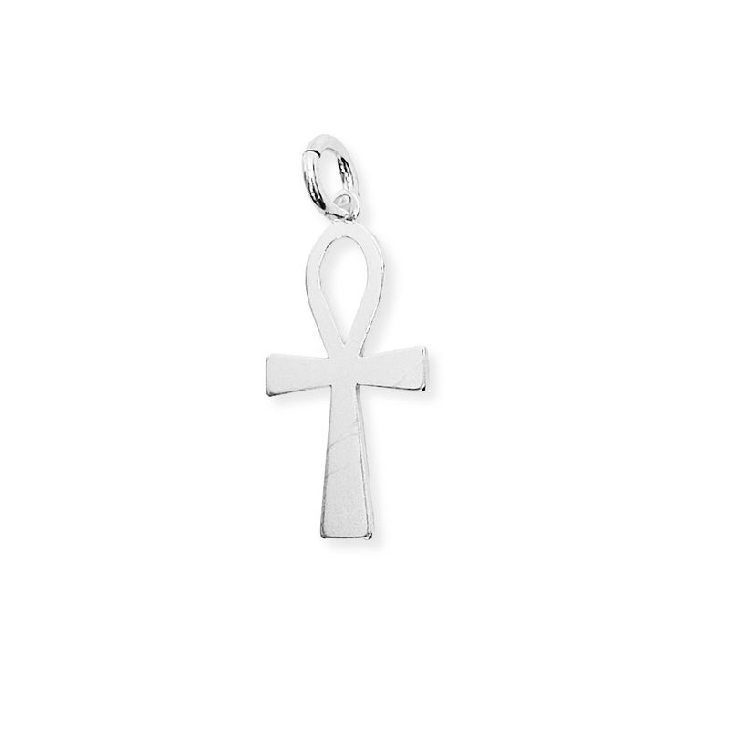 ANDREA COGGIOLA JOYAS - Colgante Cruz Ankh Plata Fina 925