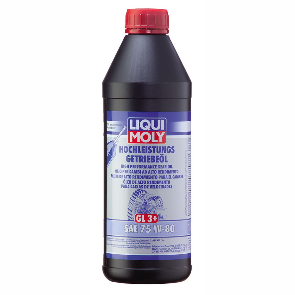LIQUI MOLY - Aceite Liqui Moly Hochleistungs-Getriebeöl (GL3+) SAE 75W-80 1 lt