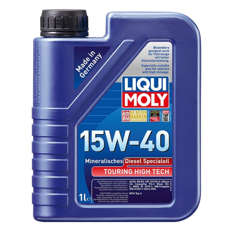 LIQUI MOLY - Aceite Liqui Moly Touring High Tech Diesel-Spezialöl 15W-40 1 lt
