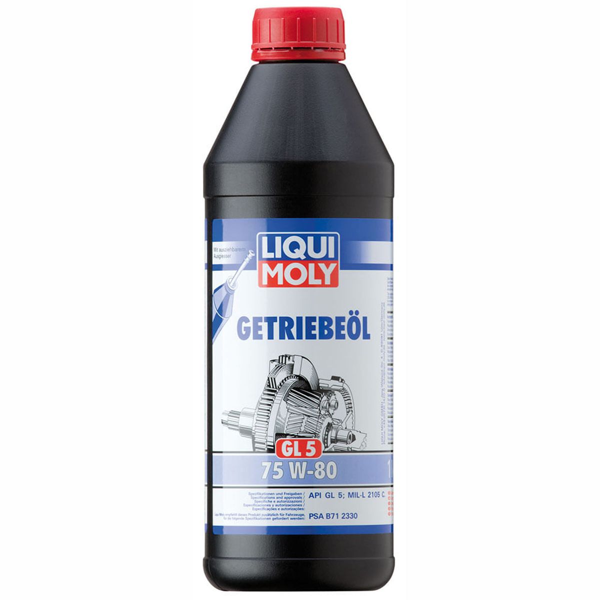 LIQUI MOLY - Aceite Liqui Moly Getriebeöl (GL5) SAE 75W-80 1 lt