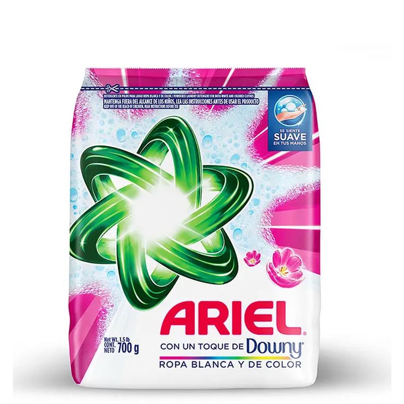 ARIEL - Detergente En Polvo Ariel Con Toque De Downy 700g