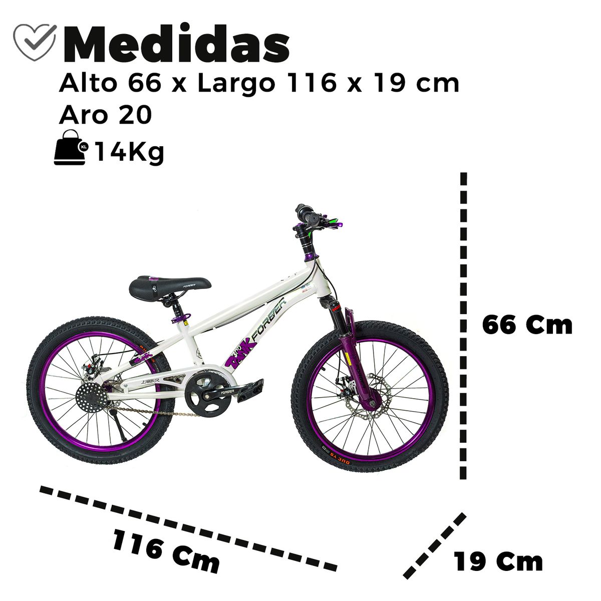 ALPHA - Bicicleta Infantil Aro 20