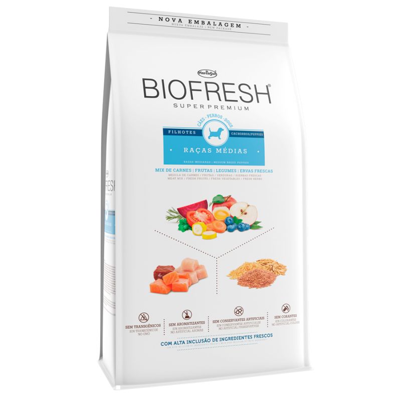 BIOFRESH - Biofresh Alimento Cachorro Raza Mediana 10Kg