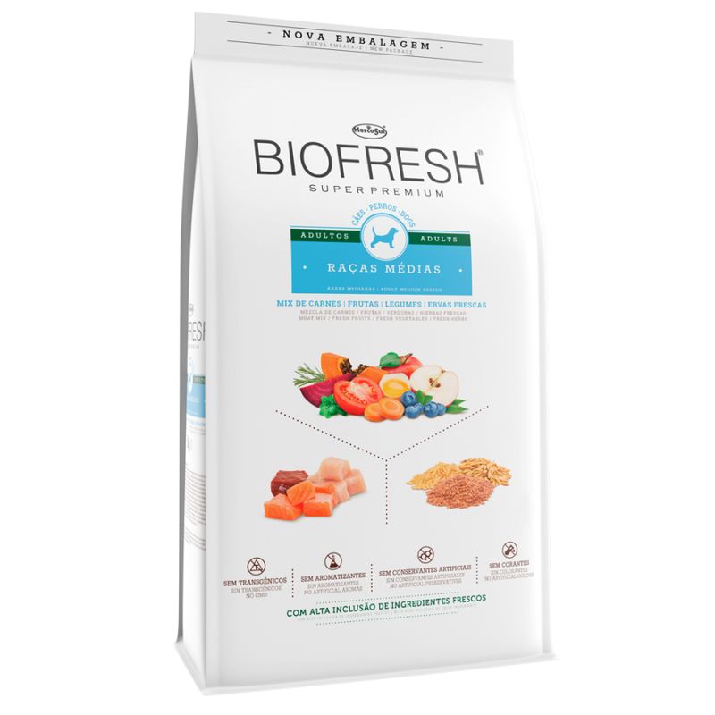 BIOFRESH - Biofresh Alimento Perro Adulto Raza Mediana 3Kg