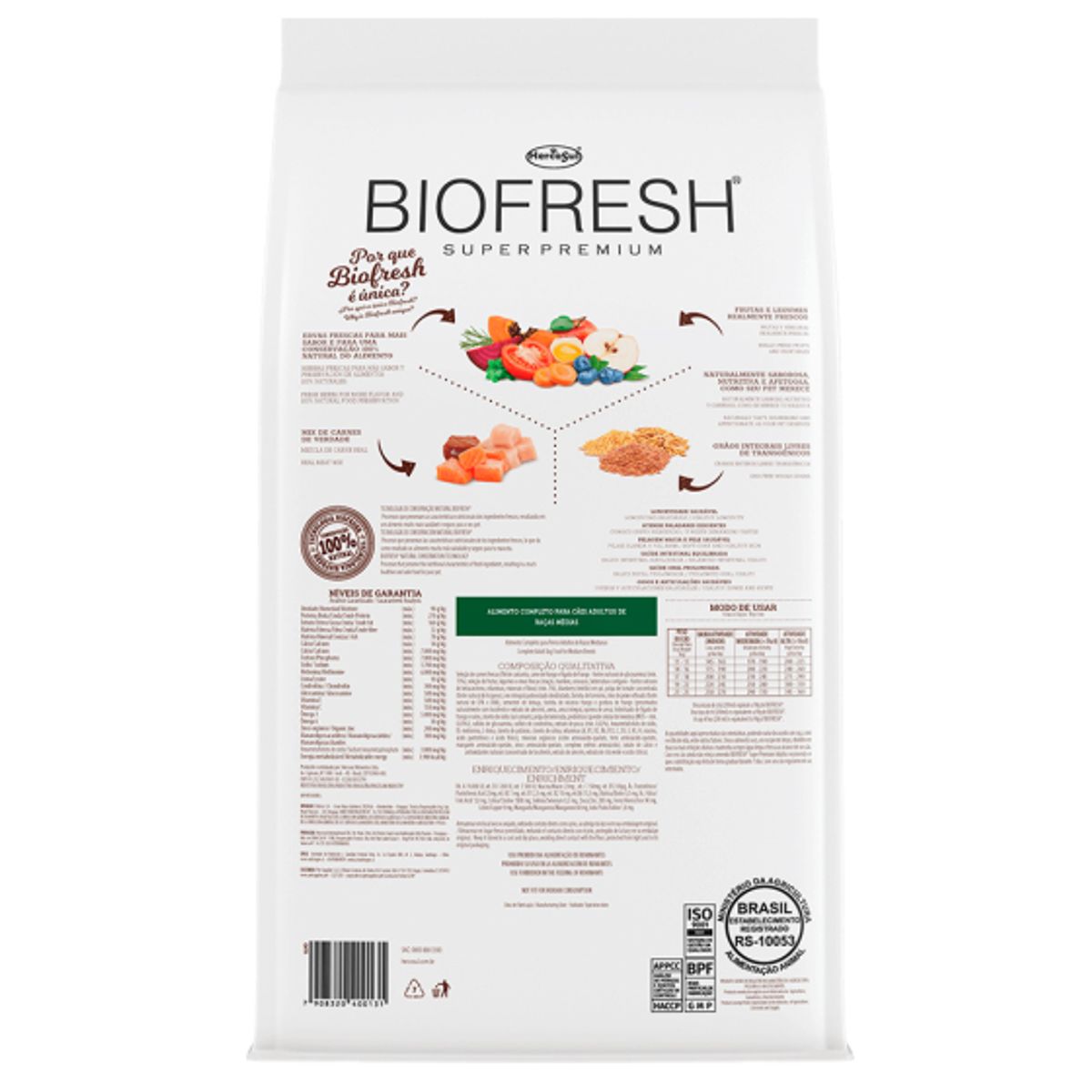 BIOFRESH - Alimento Biofresh Perro Adulto Raza Mediana 3Kg