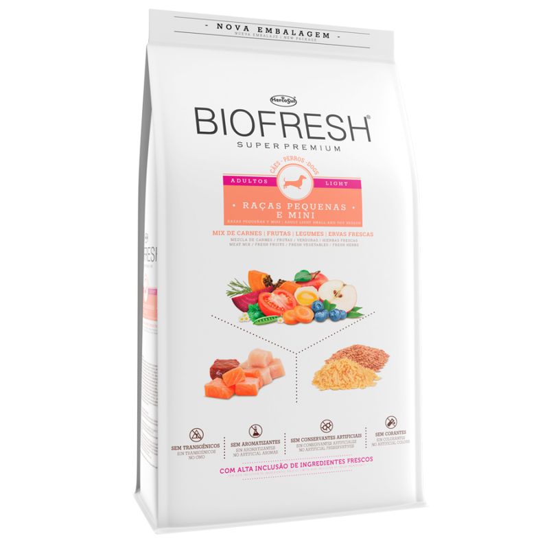 BIOFRESH - Biofresh Alimento Adulto Light Perro Raza Pequeña y Mini 3Kg